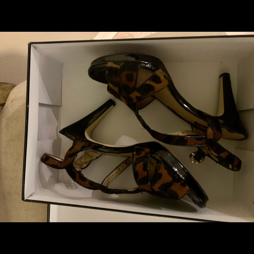 Leopard print heels